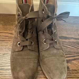Tommy Hilfiger Brown Suede Ankle Booties